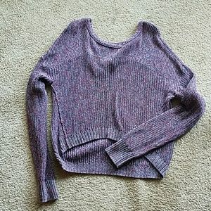 American Eagle high low knit sweater